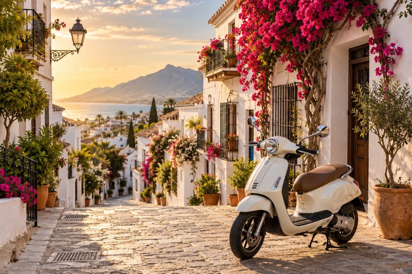 Rental scooter in Marbella