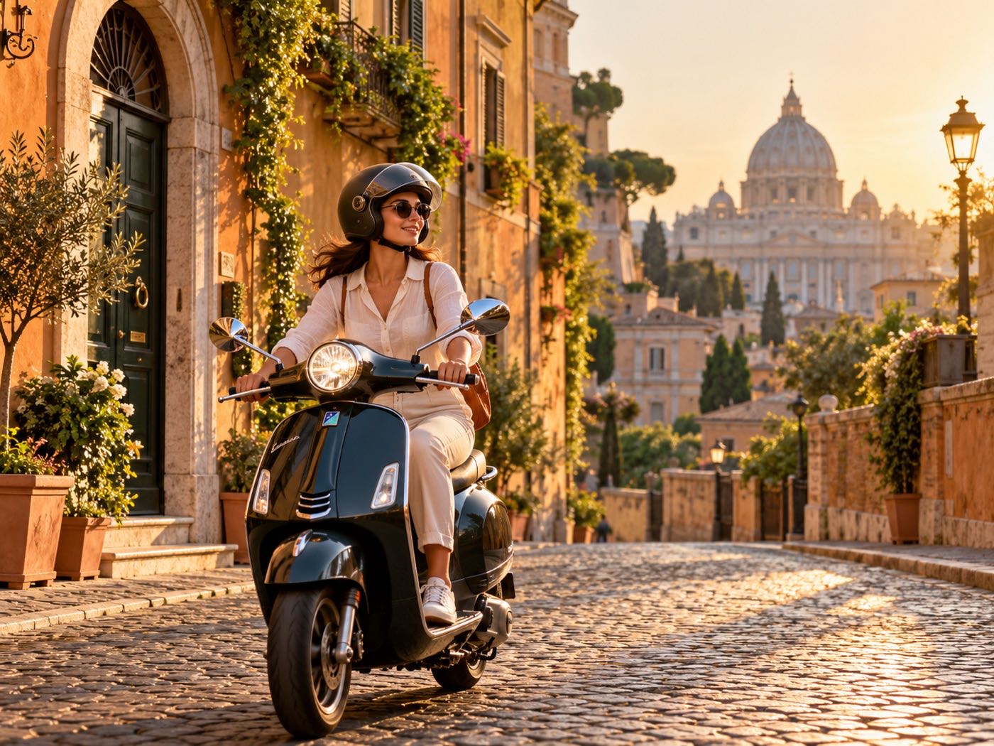 Scooter ride through Rome